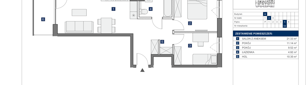 Mieszkanie w inwestycji: Osiedle Bokserska 71 Etap 2 Faza 2