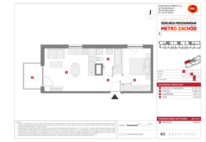 Mieszkanie w inwestycji: Dzielnica Mieszkaniowa Metro Zachód - etap 13