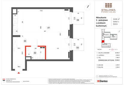 Mieszkanie w inwestycji: Stalowa Form 43.45