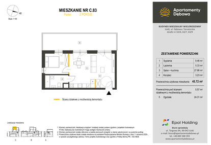 Mieszkanie w inwestycji: Apartamenty Dębowa