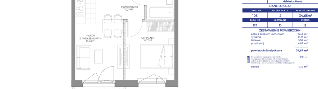 Mieszkanie w inwestycji: Osiedle Prystora Etap 2