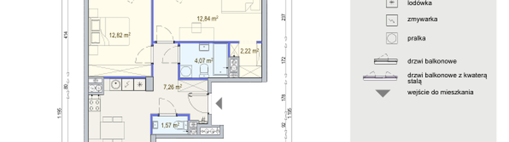 Mieszkanie w inwestycji: Modern Mokotów etap 6, budynek F1 i F2