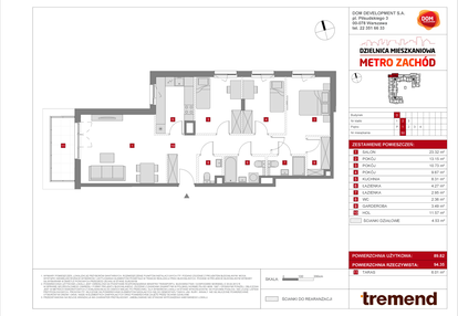 Mieszkanie w inwestycji: Dzielnica Mieszkaniowa Metro Zachód - etap 8.2