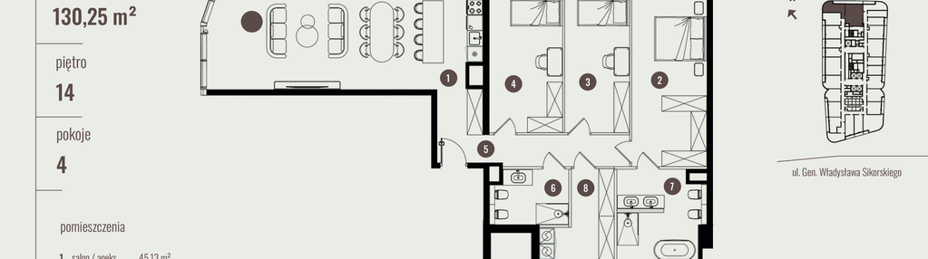 Mieszkanie w inwestycji: Quorum Tower