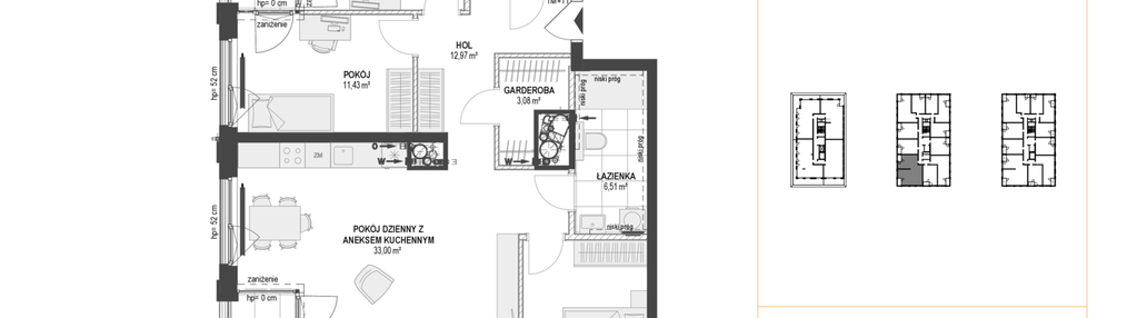 Mieszkanie w inwestycji: DOKI etap II (bud. G)