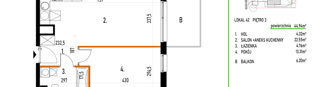 Mieszkanie w inwestycji: Kowalskiego 37