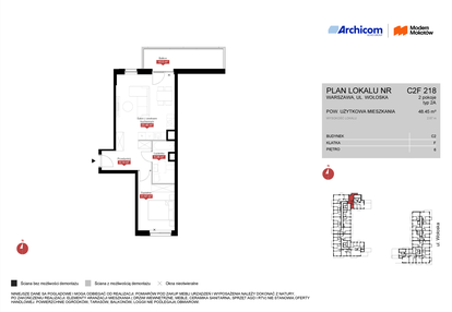 Mieszkanie w inwestycji: Modern Mokotów etap 3, budynek C1 i C2