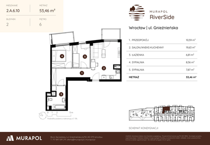 Mieszkanie w inwestycji: Murapol RiverSide