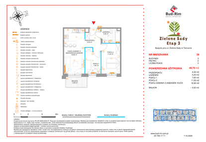 Mieszkanie w inwestycji: Zielone Sady etap III