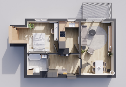 Mieszkanie w inwestycji: Odrzańskie Bulvary