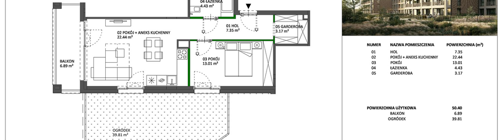 Mieszkanie w inwestycji: Hillence etap 3