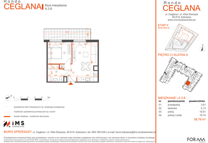 Mieszkanie w inwestycji: Rondo Ceglana etap II