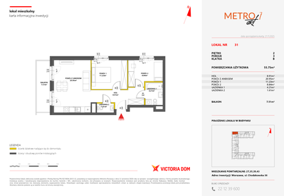 Mieszkanie w inwestycji: Metro Art 7