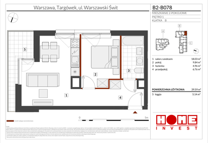 Mieszkanie w inwestycji: Warszawski Świt etap IX