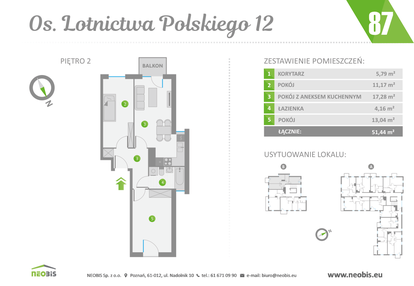Mieszkanie w inwestycji: Os. Lotnictwa Polskiego 12