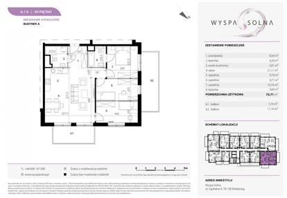 Mieszkanie w inwestycji: Wyspa Solna Etap III, budynek A
