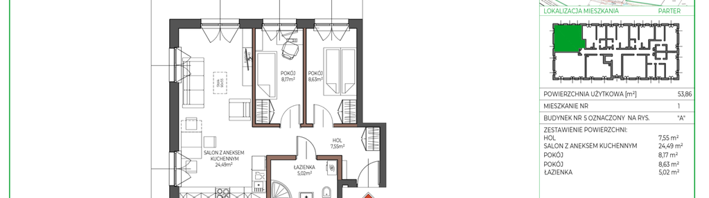 Mieszkanie w inwestycji: Osiedle Polna bud. 5