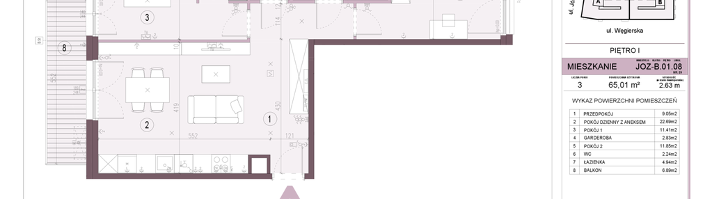 Mieszkanie w inwestycji: Apartamenty Józefińska