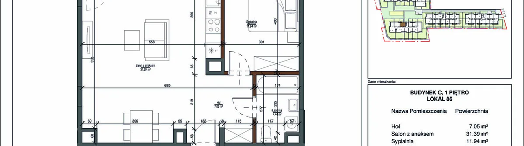 Mieszkanie w inwestycji: Aura Mokotów II
