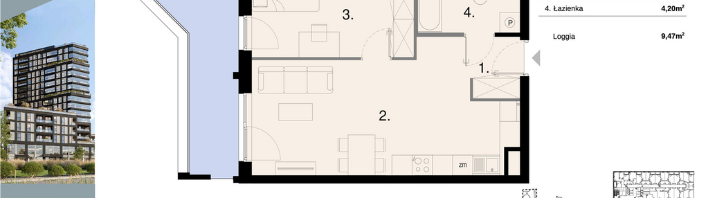 Mieszkanie w inwestycji: Sky Trust etap II - apartamenty inwestycyjne 23% VAT PRS