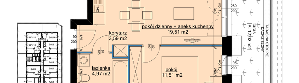 Mieszkanie w inwestycji: Osiedle Hawelańska etap III - bud. B
