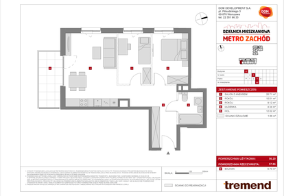 Mieszkanie w inwestycji: Dzielnica Mieszkaniowa Metro Zachód - etap 8.2