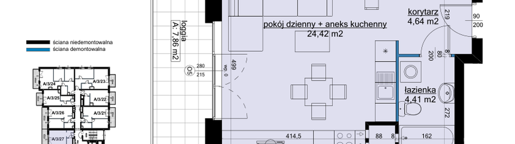 Mieszkanie w inwestycji: Osiedle Hawelańska etap III - bud. A