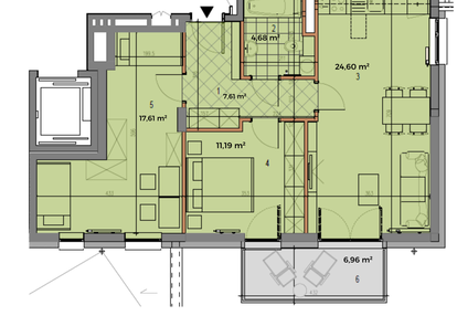 Mieszkanie w inwestycji: Partynice House II budynek P i R