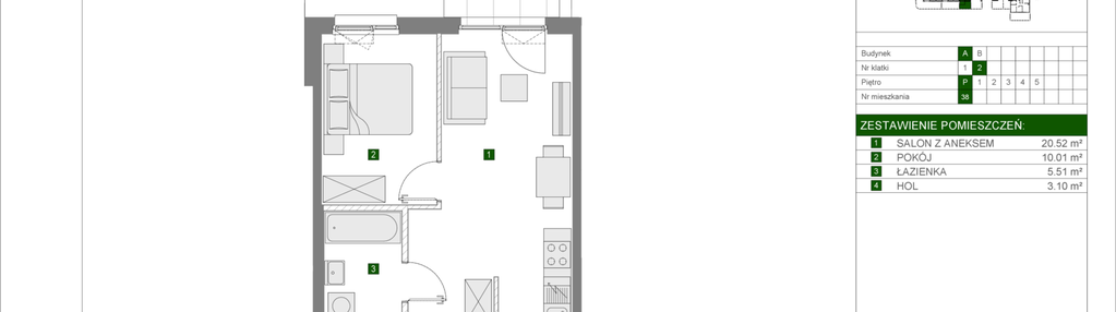 Mieszkanie w inwestycji: Osiedle Urbino etap 4.1