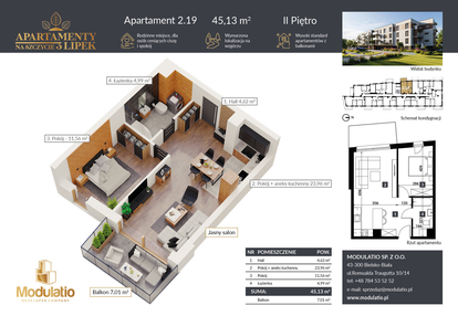 Mieszkanie w inwestycji: Apartamenty na Szczycie 3 Lipek