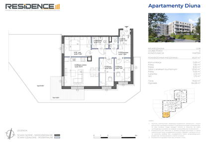 Mieszkanie w inwestycji: Apartamenty Diuna