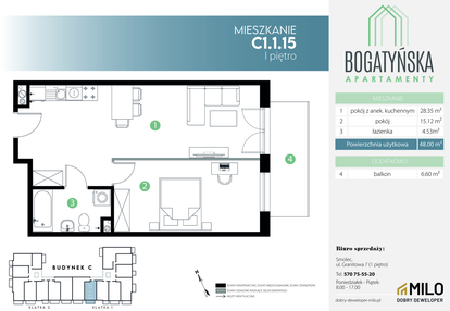 Mieszkanie w inwestycji: Bogatyńska Apartamenty etap 3