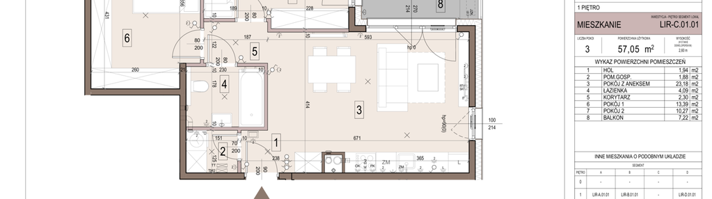 Mieszkanie w inwestycji: Takt Lirników