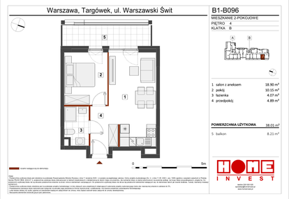 Mieszkanie w inwestycji: Warszawski Świt etap VIII