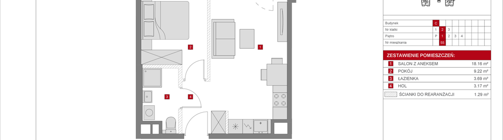 Mieszkanie w inwestycji: Dzielnica Mieszkaniowa Metro Zachód - etap 8.1