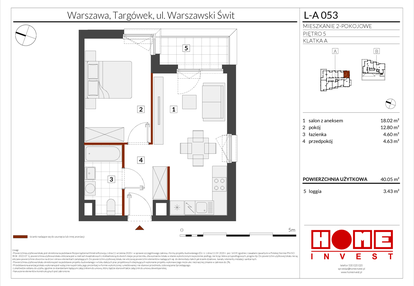 Mieszkanie w inwestycji: Warszawski Świt etap XII