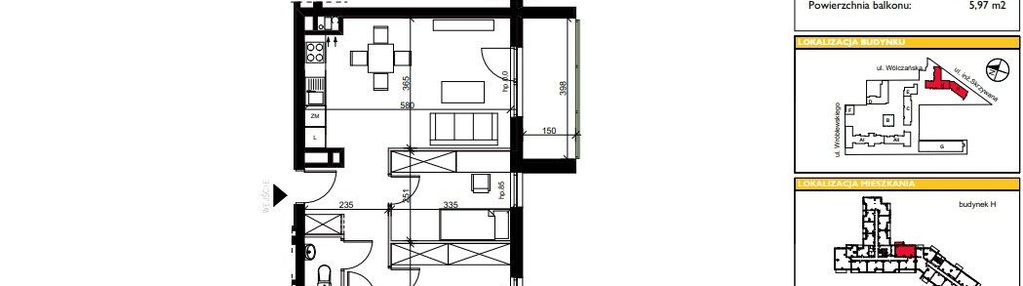 Mieszkanie w inwestycji: ART MODERN etap III - bud. H