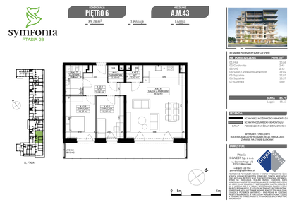 Mieszkanie w inwestycji: Symfonia Ptasia 28