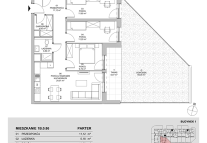 Mieszkanie w inwestycji: Francuska Park VIIIB