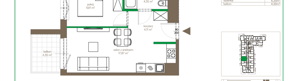 Mieszkanie w inwestycji: Ostródzka 123 - I etap