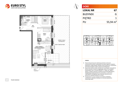 Mieszkanie w inwestycji: DOKI etap II (bud. G)