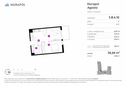 Mieszkanie w inwestycji: Murapol Agosto