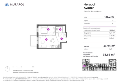 Mieszkanie w inwestycji: Murapol Aviator
