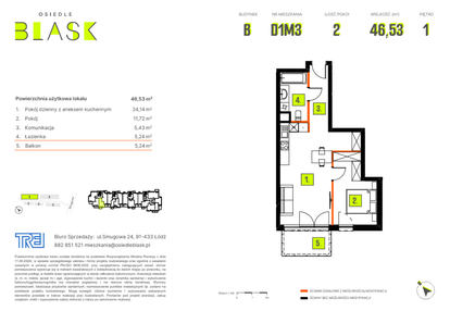 Mieszkanie w inwestycji: Osiedle BLASK - Etap I