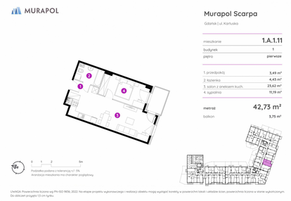 Mieszkanie w inwestycji: Murapol Scarpa