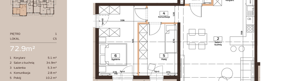 Mieszkanie w inwestycji: Domkove Widzew
