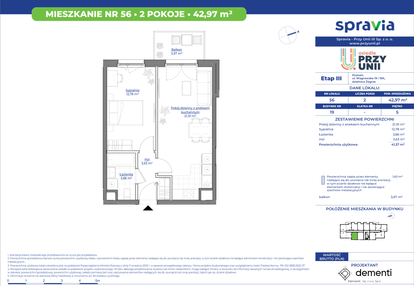 Mieszkanie w inwestycji: Osiedle przy Unii etap III