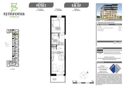 Mieszkanie w inwestycji: Symfonia Ptasia 28