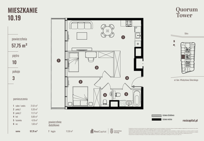 Mieszkanie w inwestycji: Quorum Tower