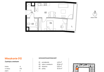 Mieszkanie w inwestycji: Miasto Polskich Mistrzów Olimpijskich II